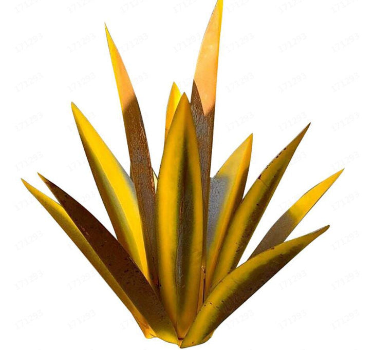 DIY Metal Art 9 Leaves Tequila Rustic Sculpture Rust Garden
