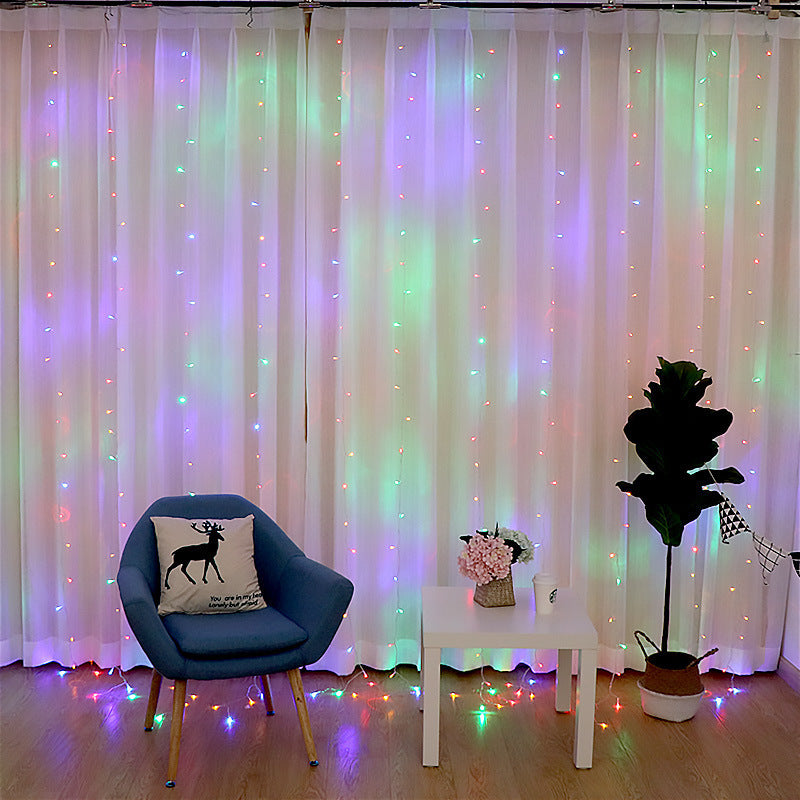 Bedroom Waterfall Water Lamp String Starry Lights