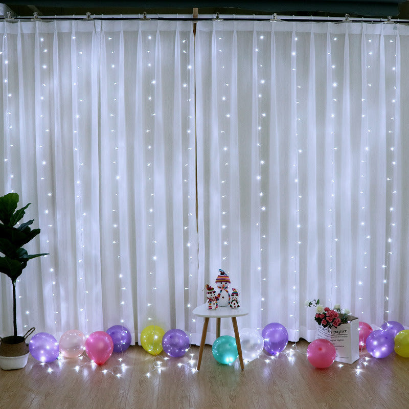 Bedroom Waterfall Water Lamp String Starry Lights