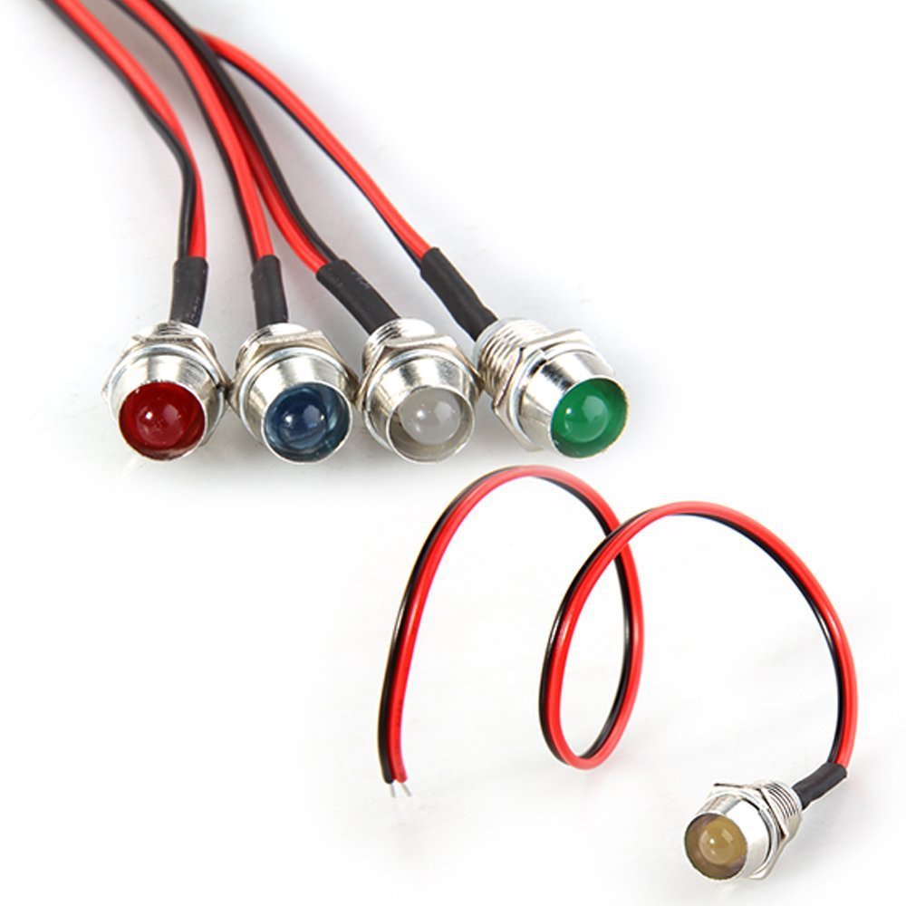 LED 5MM 5-12V With Wire Light-emitting Diode With Wire Lamp Beads