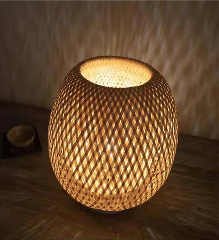 Bamboo Strip Weaving Simple Net Celebrity Lamp