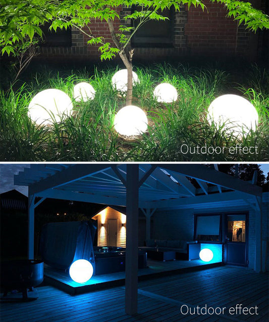 Lawn Lamp Floor Light Bulb Remote Control LED Luminous Ball Lamp