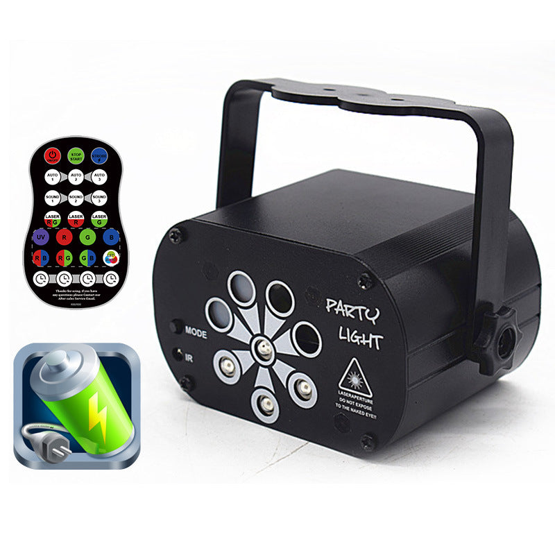 New LED Stage Light Laser Projector Disco Lamp With Voice Control