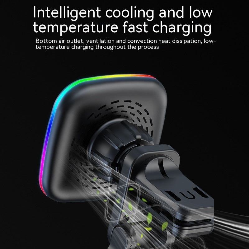Popular RGB Color Lights Car Magnetic Wireless Charger