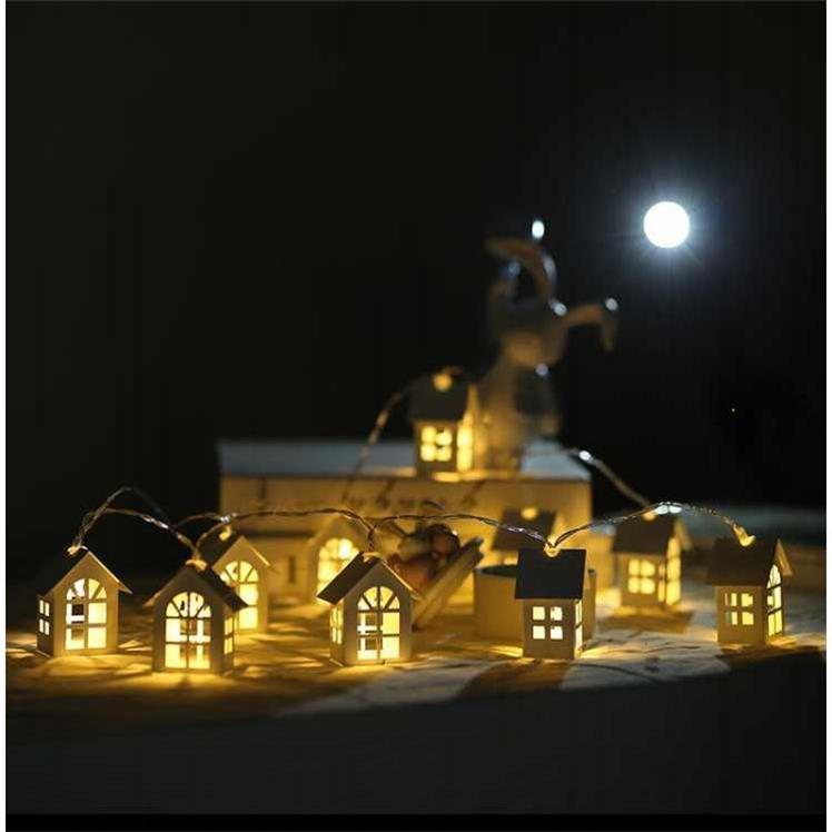 2M 10pcs LED Christmas Tree House Style Fairy Light