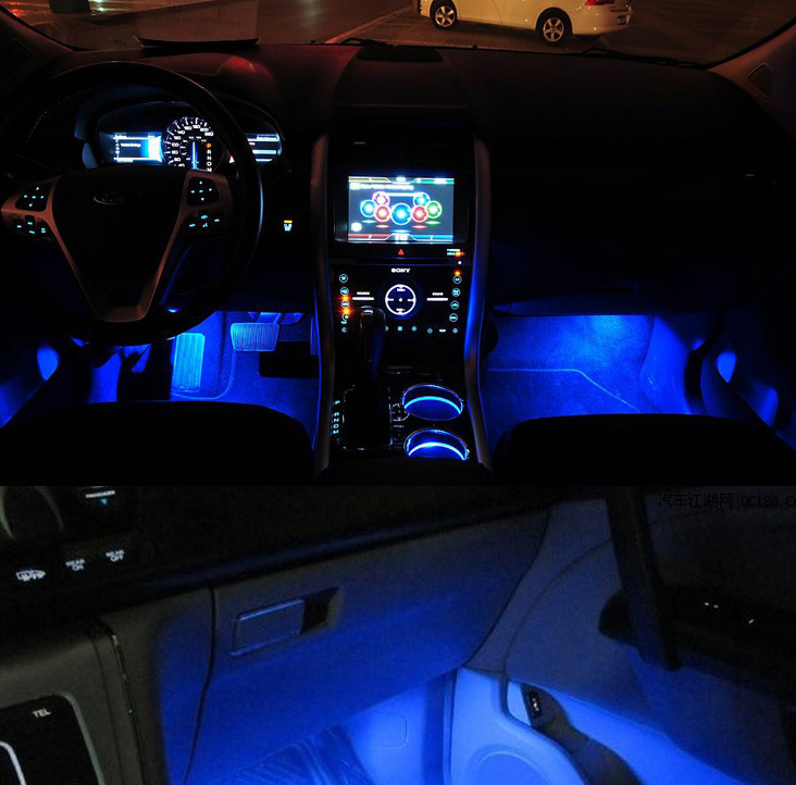 Car interior atmosphere lights Car interior atmosphere lights Foot