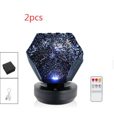 LED Starry Sky Projector Night Lights 3D Projection Night Lamp Lighting