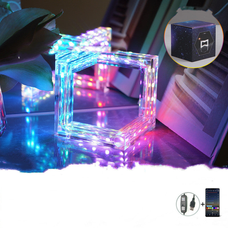 Acrylic Bluetooth Intelligent Control Desk Lamp In Bedroom Led Lights