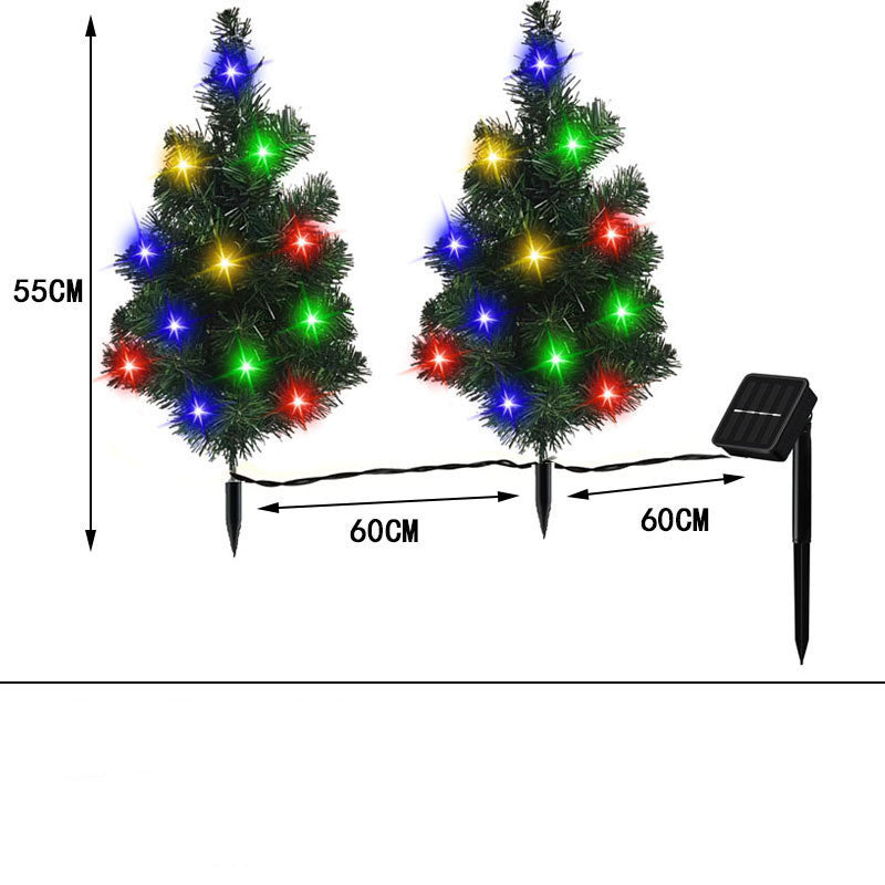 Solar Christmas Tree Lamp Garden Decoration Christmas Lights