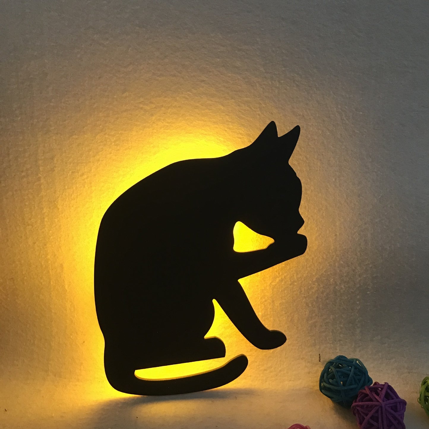 LED Animal Dog Cat Night Light Kitten Smart Sound Sensor