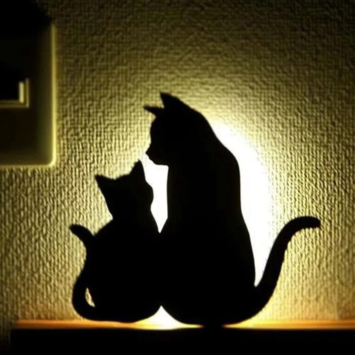 LED Animal Dog Cat Night Light Kitten Smart Sound Sensor