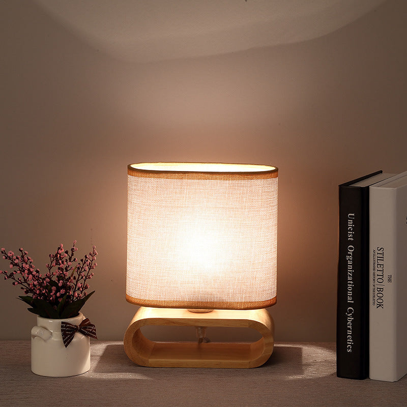 Nordic Japanese bedroom bedside table lamp