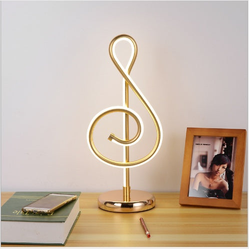 Modern Simple Music Symbol Bedroom Bedside Lamp