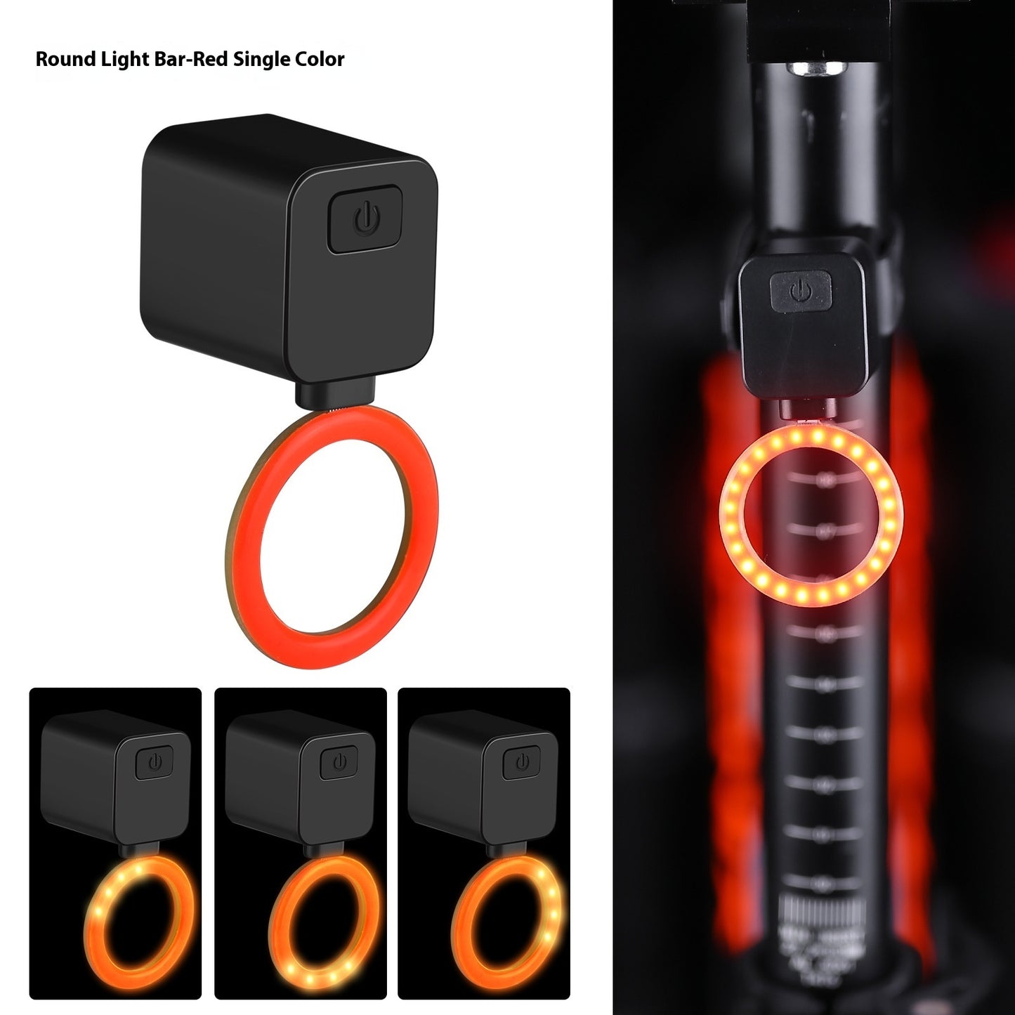 Taillight Bicycle Running Water Plug Light Night Lamp