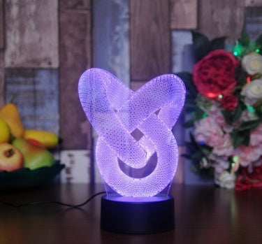 New and strange 3D night light touch colorful lamp