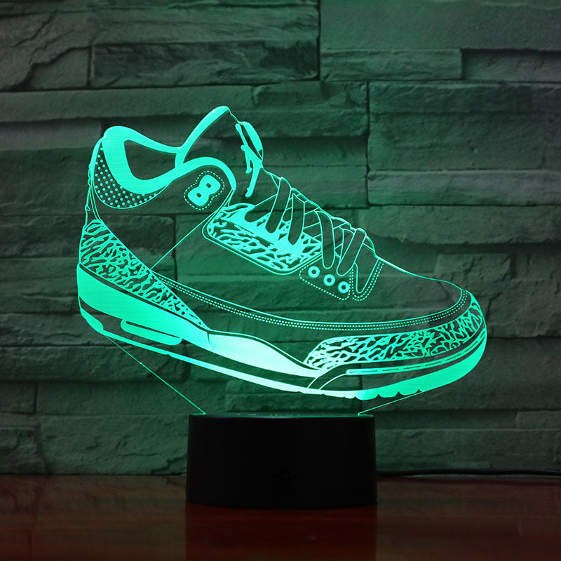 Sneakers series 3D small table lamp creative light