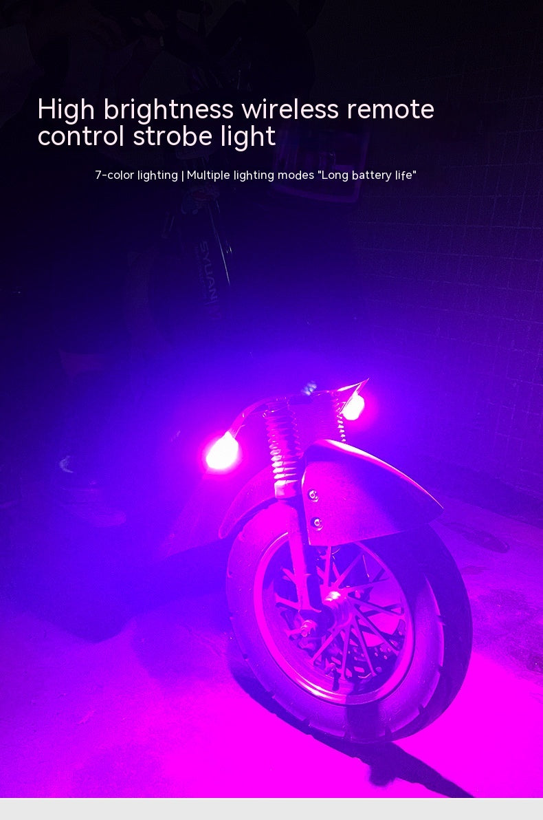 Waterproof Remote Control Motorcycle Flashing Lights
