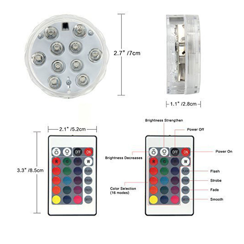 Highlight remote control water tank lamp