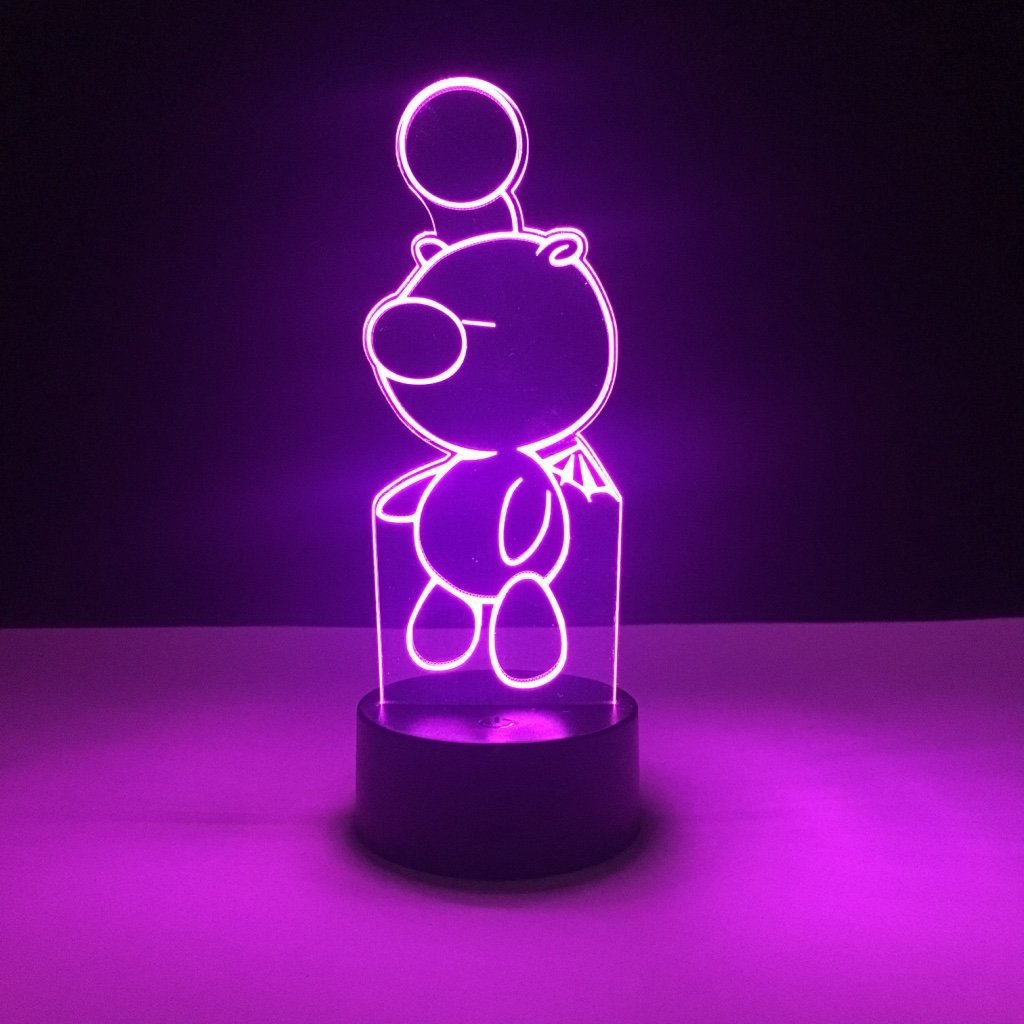 Cartoon bear moogle colorful color changing led light