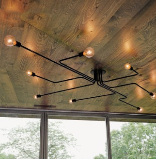 American loft retro industrial style creative ceiling lamp