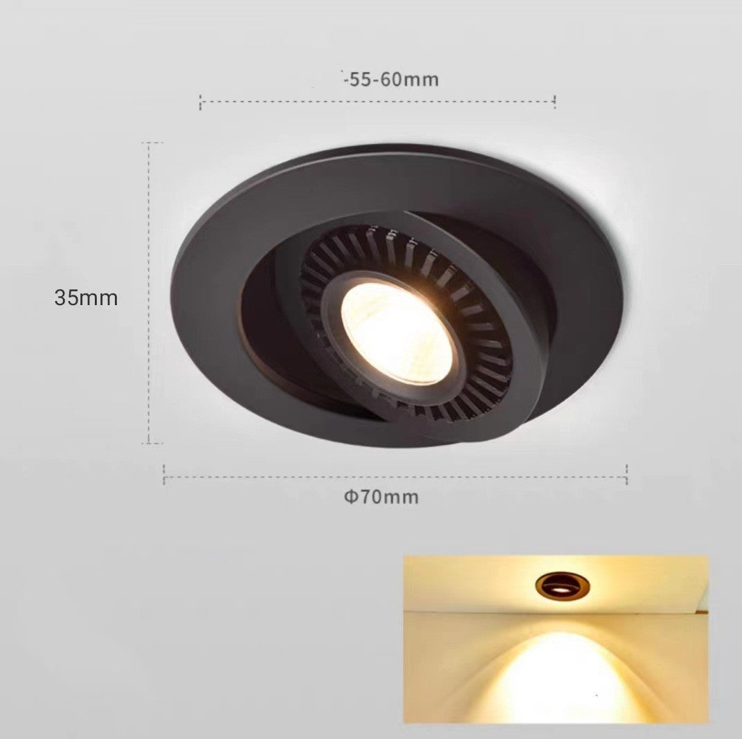 Square Round LED Embedded Elephant Trunk Lamp Living Room Ceiling Corridor Spotlight