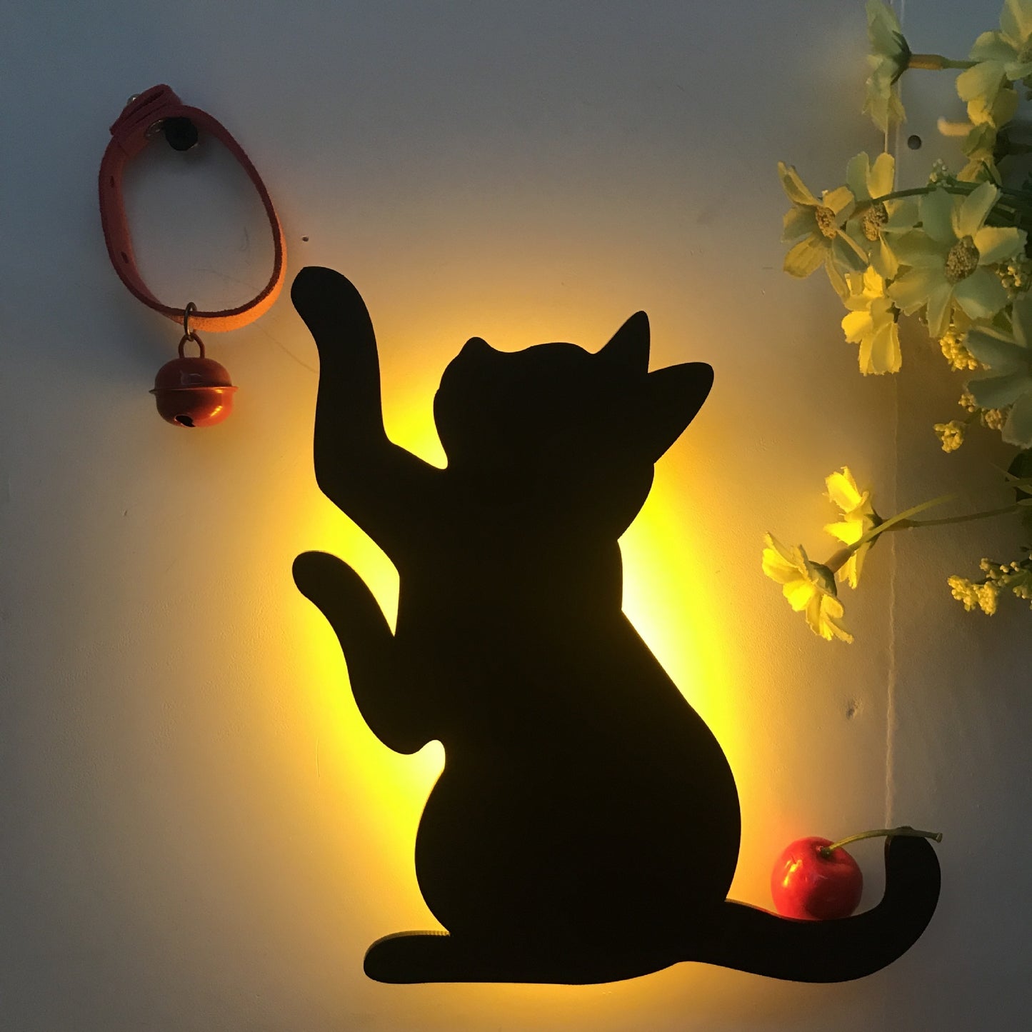 LED Animal Dog Cat Night Light Kitten Smart Sound Sensor