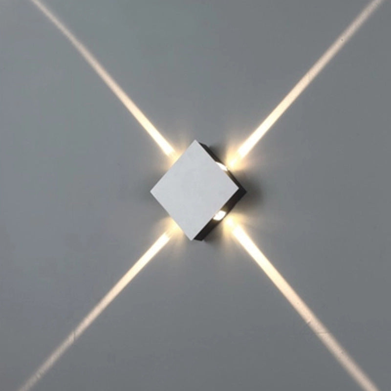 Modern simple square round LED aluminum wall light