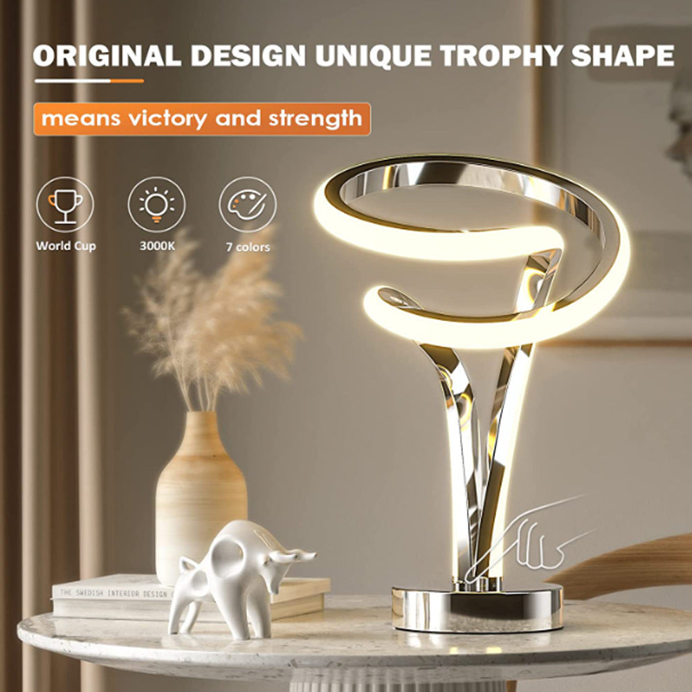 Aluminum Alloy Bar Table Lamp LED Wooden Eye Protection