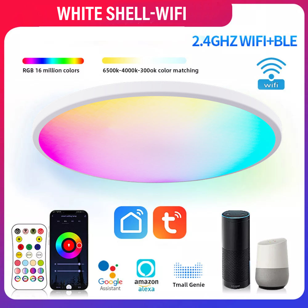 RGBCW Full Color Dimming And Coloring Intelligent Bluetooth Ceiling Lamp