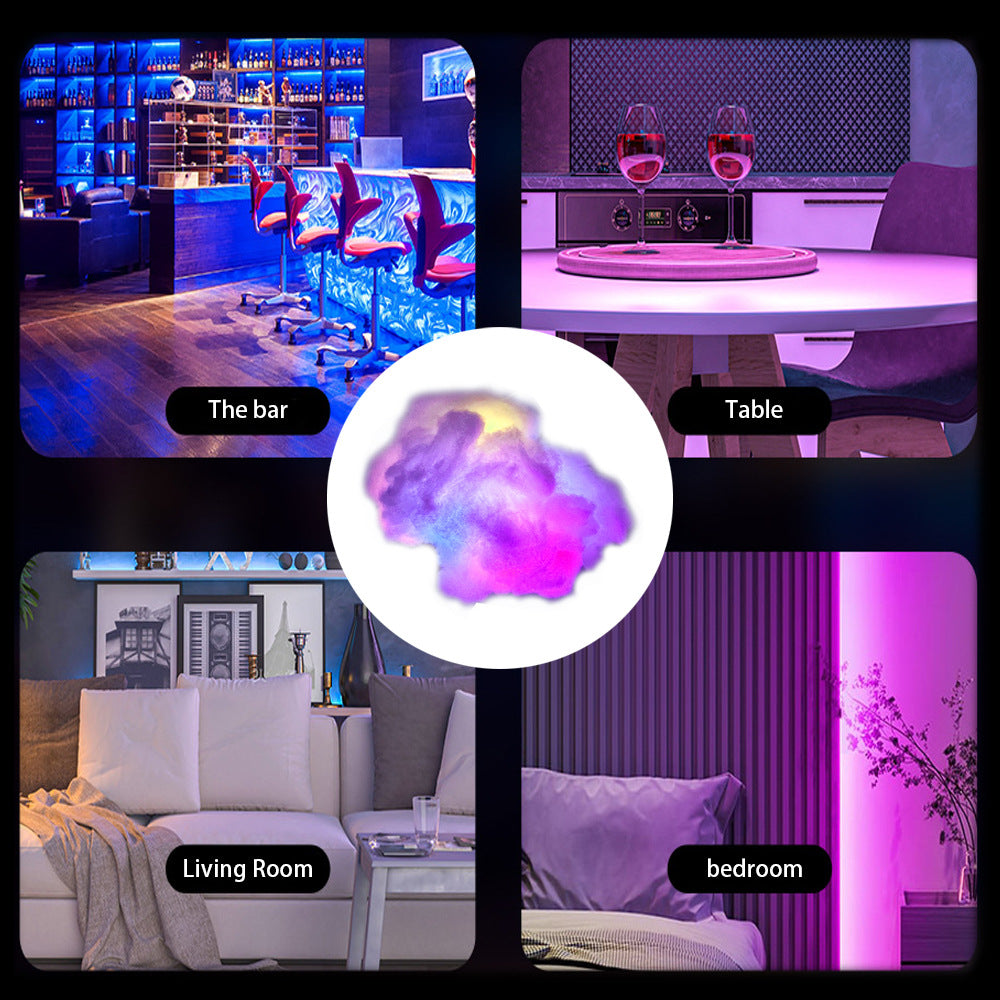 LED Cloud Lights Remote Control APP Bar Bedroom Ambience Light