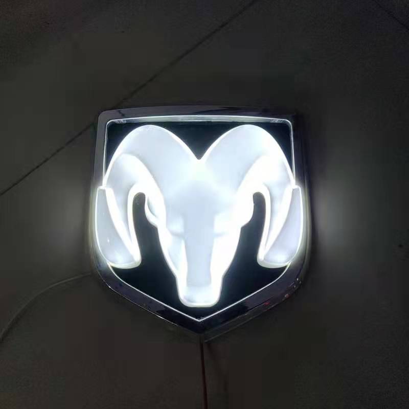 LED Luminous With Light Modified Ram Tail Head Logo