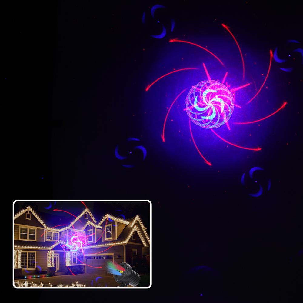 Outdoor Waterproof Laser Light Garden Inserted Christmas Atmosphere Laser