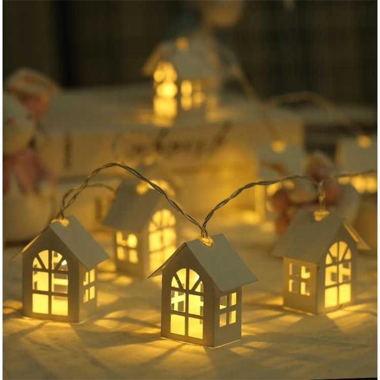 2M 10pcs LED Christmas Tree House Style Fairy Light