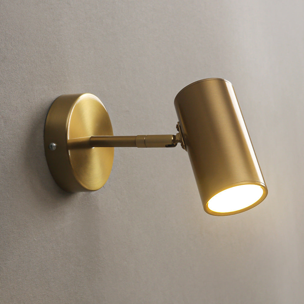 Indoor Bedside Golden Minimalist Study Small Wall Lamp