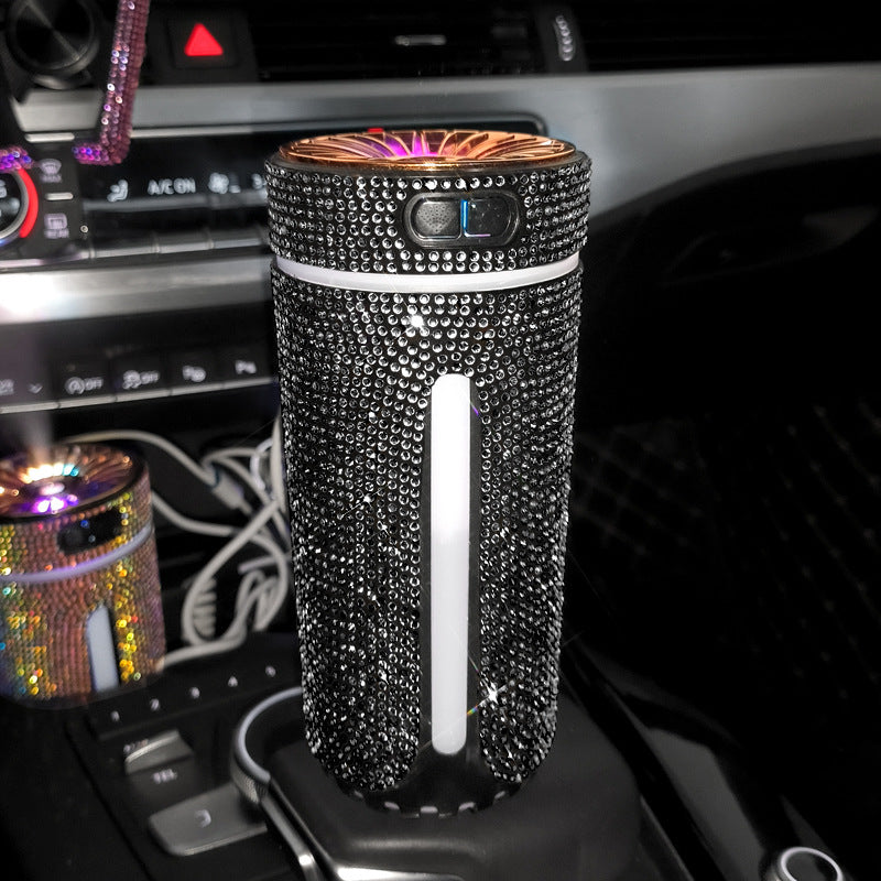 Luxury Diamond Car Humidifier LED Light Car Diffuser