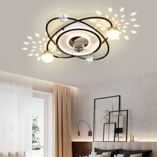Nordic bedroom decor led lights for room Ceiling fan light lamp