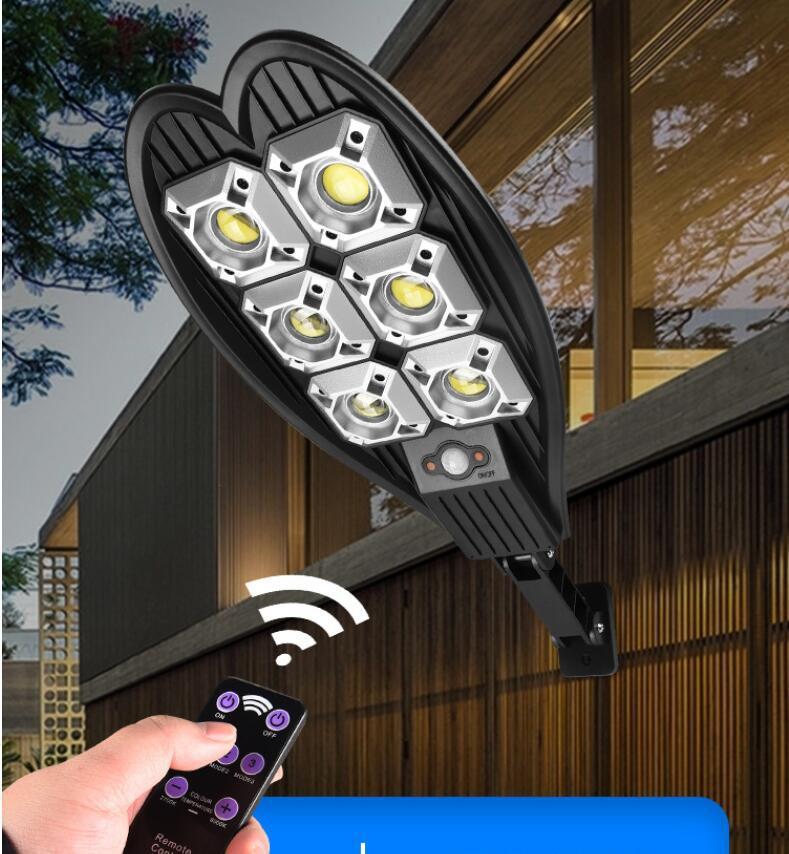 Remote Control Outdoor Solar Yard Light Human Sensing LED Street Lamp