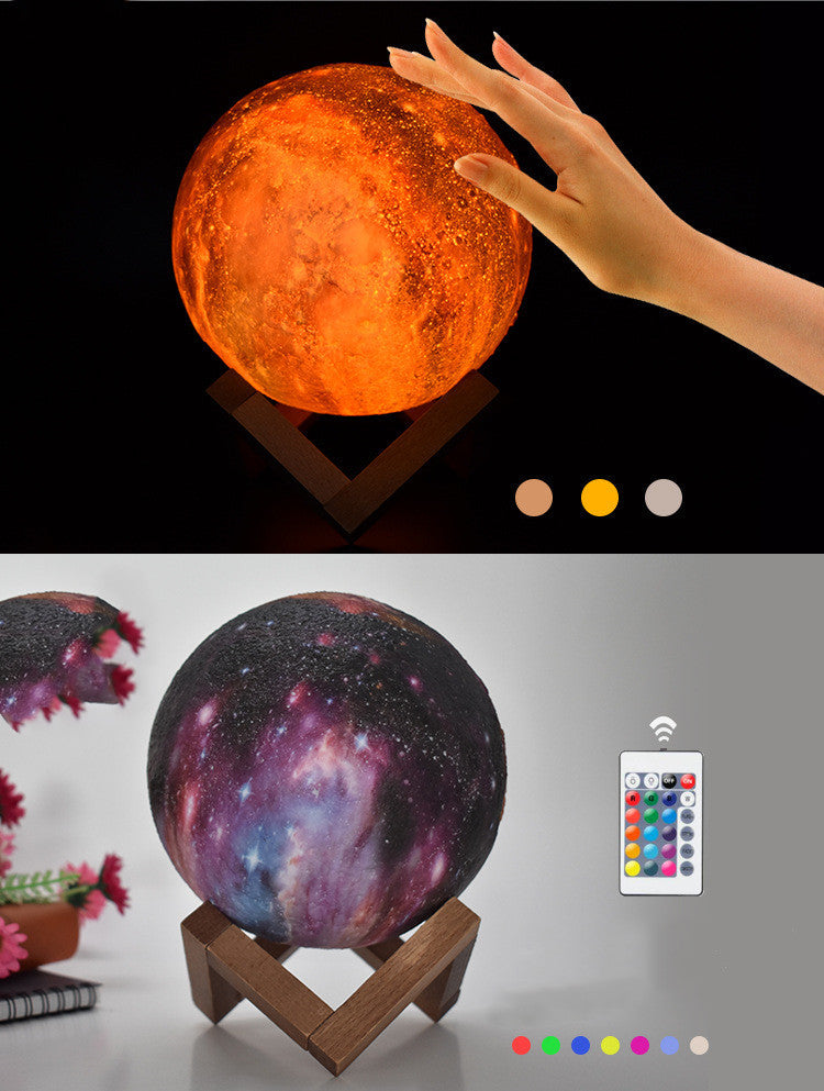 3D Printing Moon Lamp Galaxy Moon Light