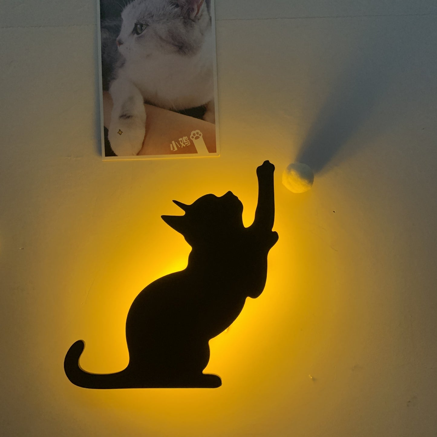 LED Animal Dog Cat Night Light Kitten Smart Sound Sensor