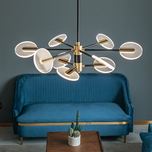 Nordic Iron LED Chandelier Dining Room Creative Pendant Lamp