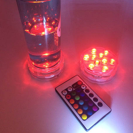 Light round candle lamp, LED for battery submersible lamp