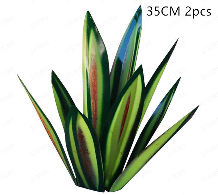 DIY Metal Art 9 Leaves Tequila Rustic Sculpture Rust Garden