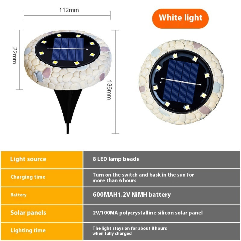 Solar Stainless Steel Underground Outdoor Ground Lawn Garden Lamp