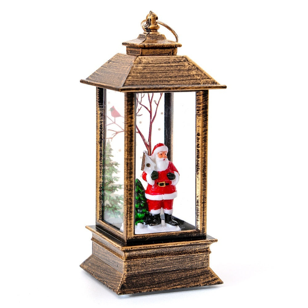 Christmas Portable Oil Lamp Santa Claus LED Night Lights