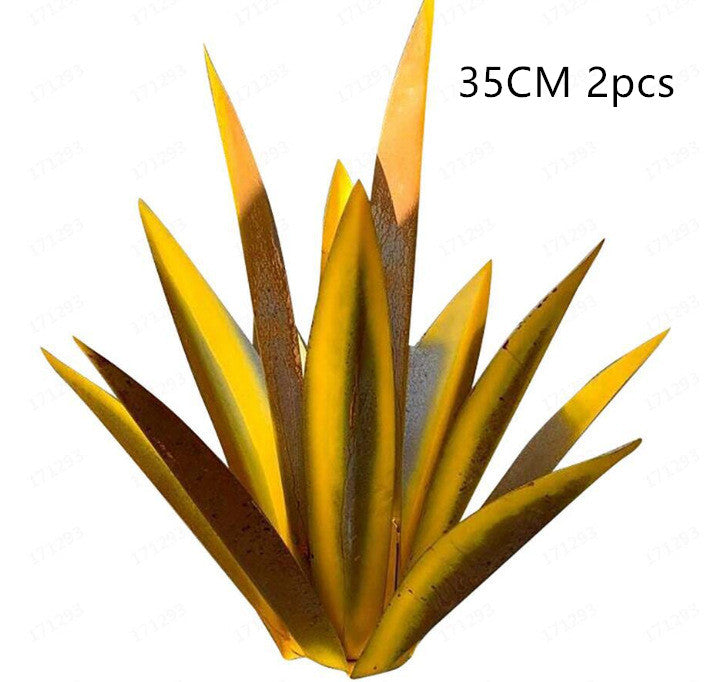 DIY Metal Art 9 Leaves Tequila Rustic Sculpture Rust Garden