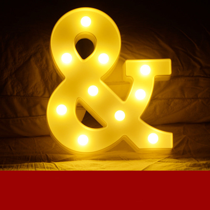 Led Letter Lights Happy Birthday Confession Proposal Arrangement