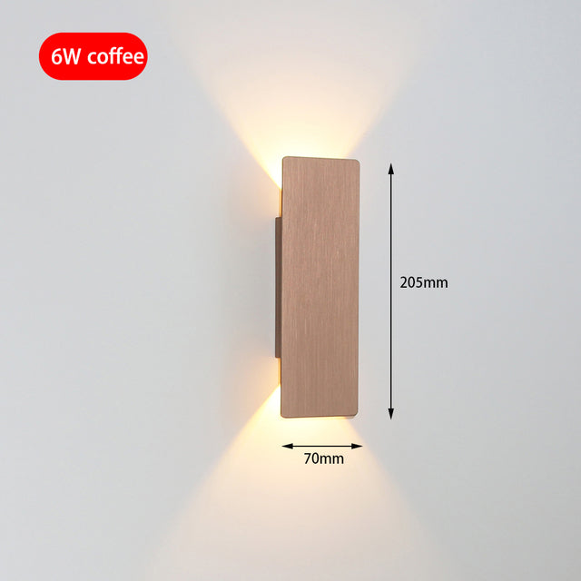 Modern Simple 6W LED Indoor Wall Lamp Bedroom Living Room Ho