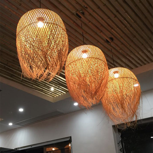 Bamboo Weaving Creative Personality Chinese Bamboo Chandelier