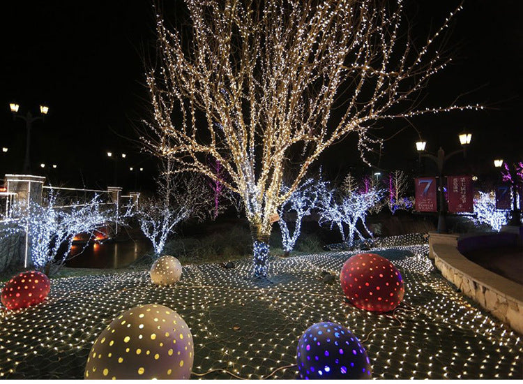 Christmas led lights string lights outdoor waterproof fishnet lights