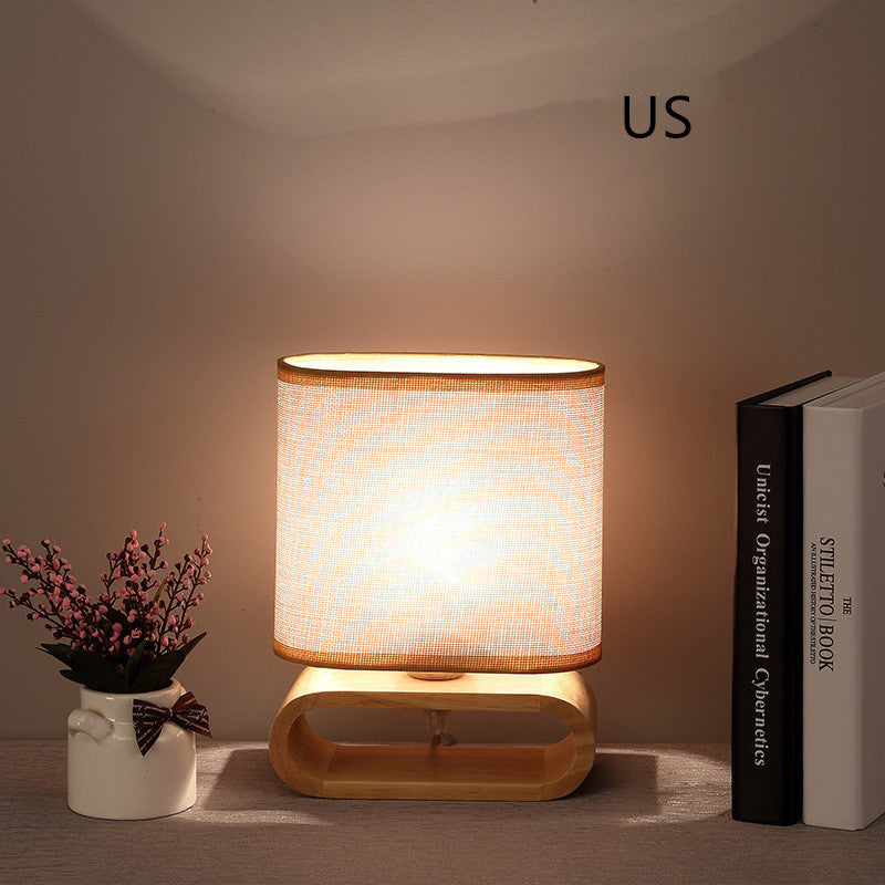 Nordic Japanese bedroom bedside table lamp